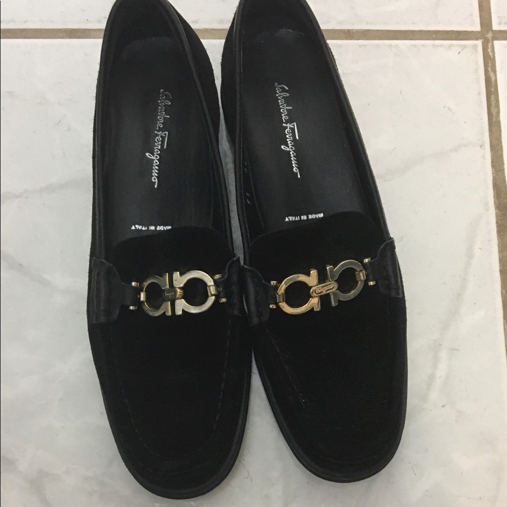 Vintage Salvatore Ferragamo Italian Loafer Shoes